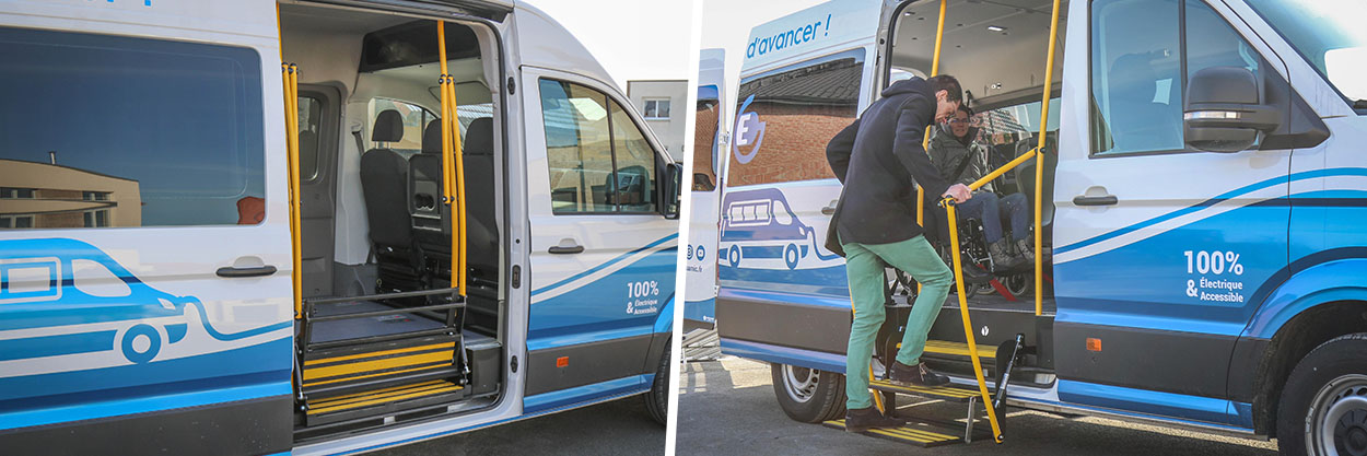 Le marchepied Step by Step sécurise et simplifie l&#039;accès en porte latérale des minibus TPMR