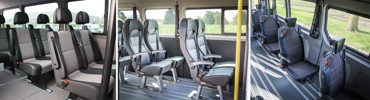 Quels type de sièges choisir pour votre minibus TPMR ?