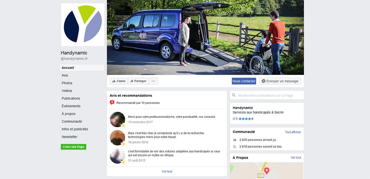 Suivez Handynamic sur Facebook