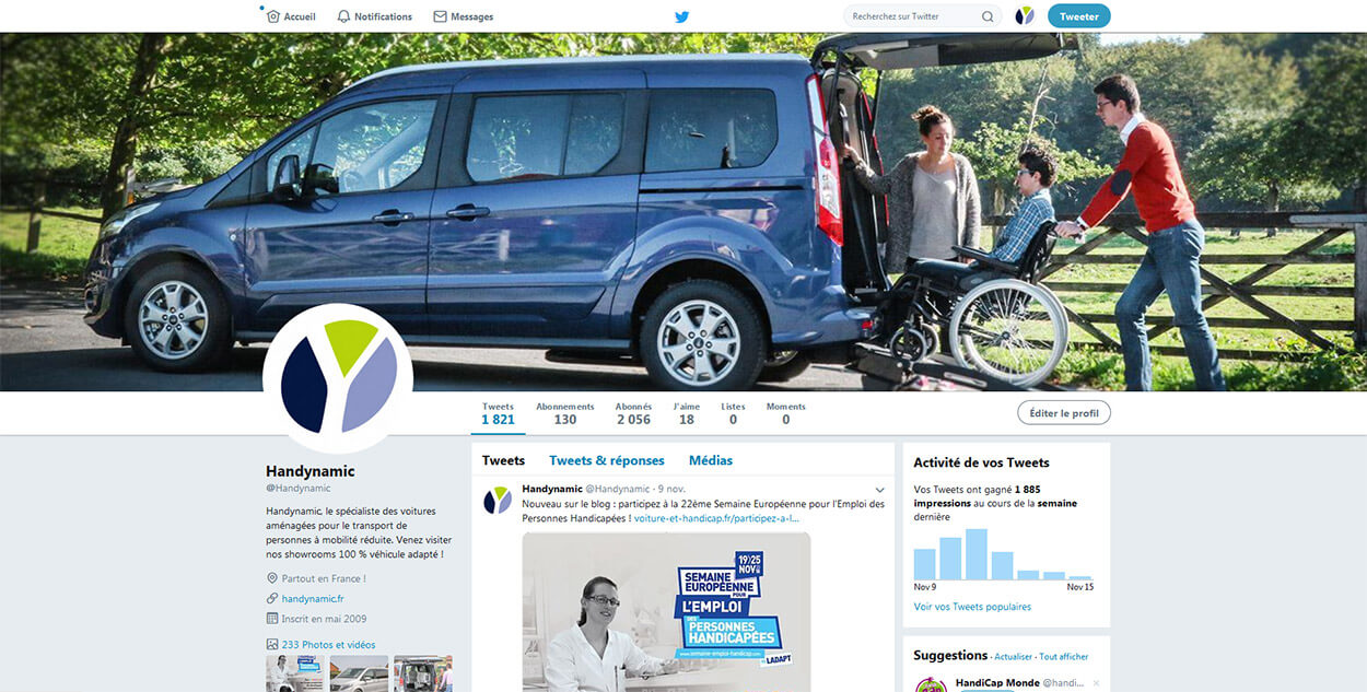 Suivez Handynamic sur Twitter ! Suivez Handynamic sur Twitter !