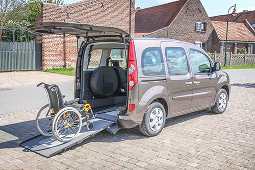 Le Renault Kangoo handicap avec suspensions pneumatiques pour plus de confort