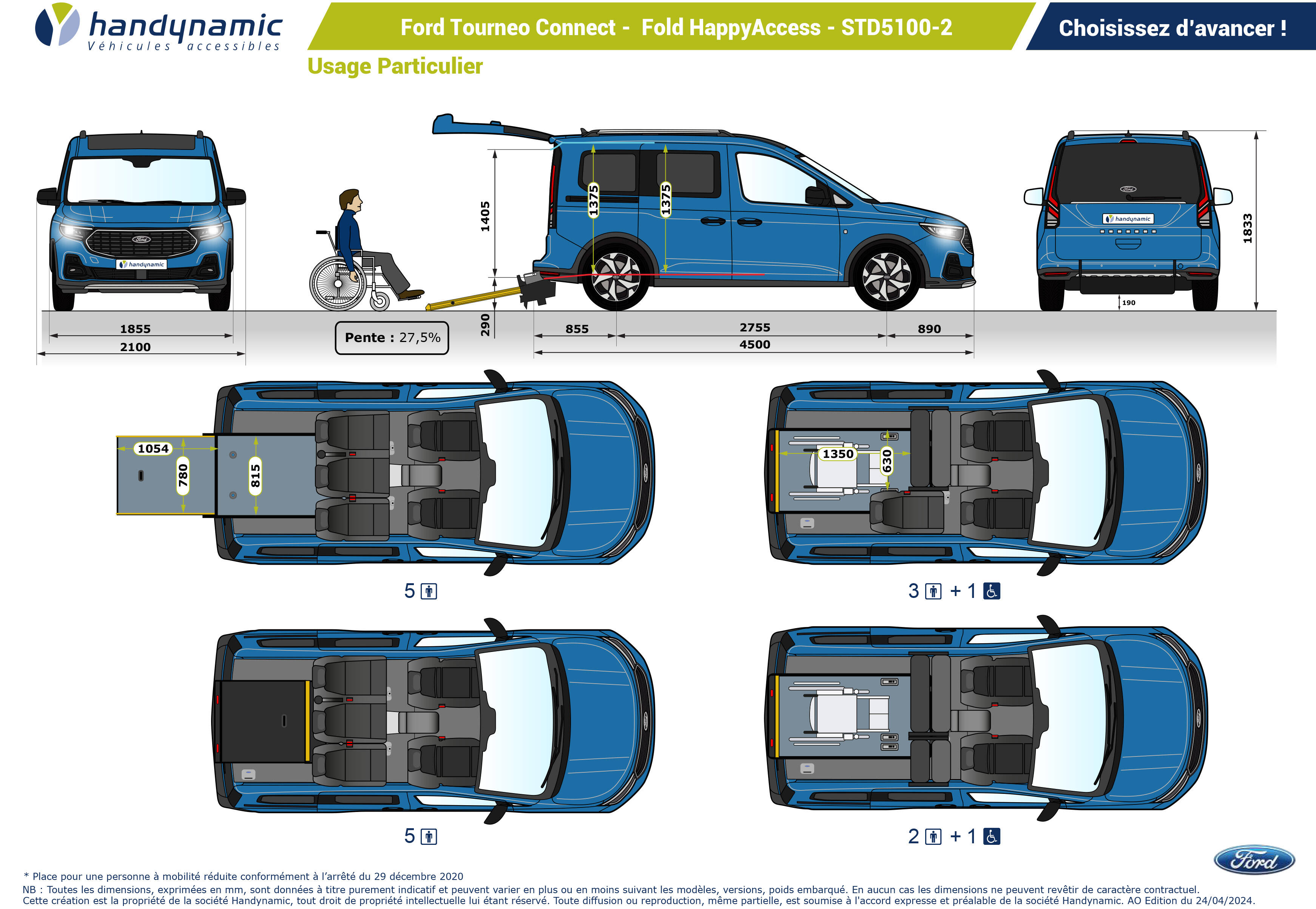 Ford Tourneo Connect Fold HappyAccess Ford Tourneo Connect Fold HappyAccess