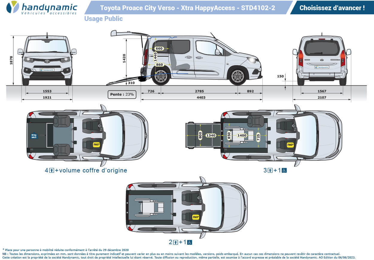 Toyota ProAce City Verso TPMR Xtra HappyAccess Toyota ProAce City Verso TPMR Xtra HappyAccess