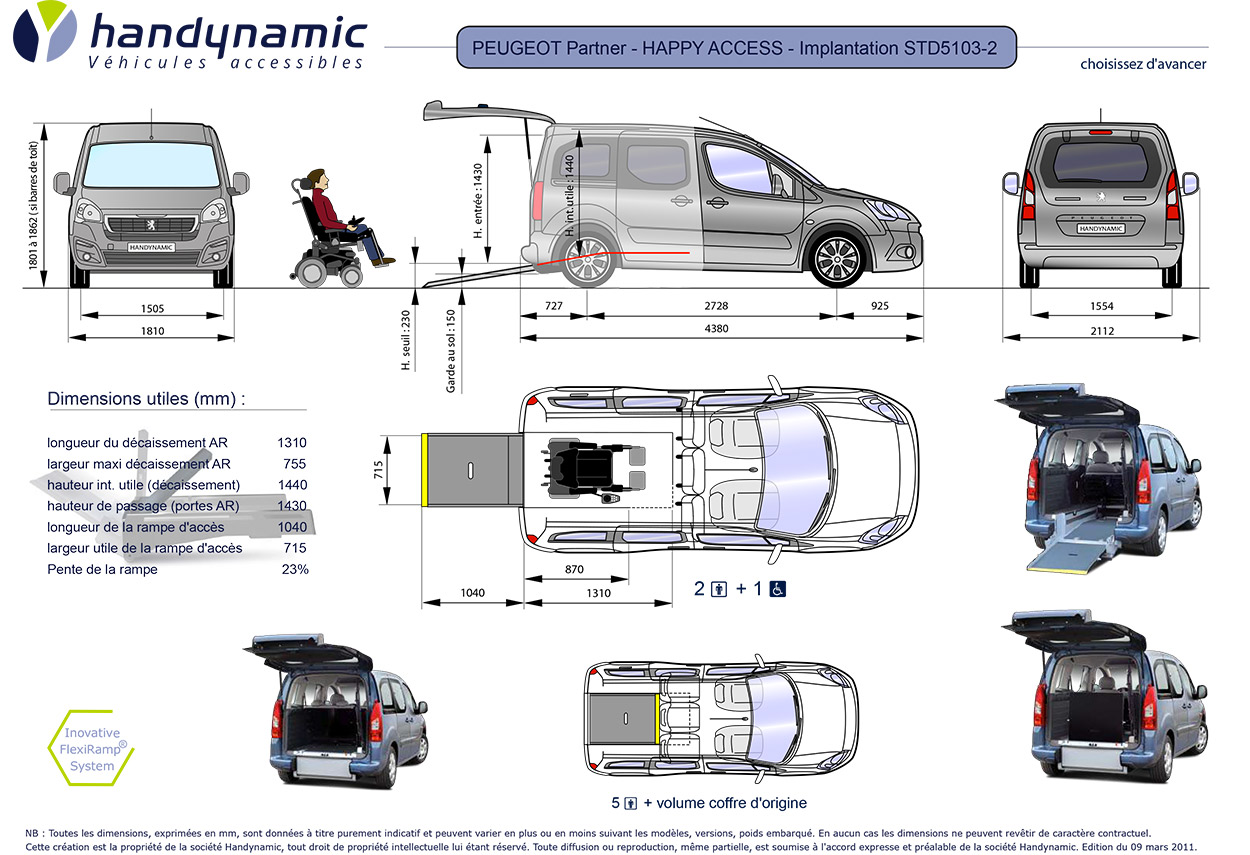 Revue Technique Peugeot Partner 1.9 D Pdf Gratuite Le Peugeot Partner TPMR HappyAccess est le monospace aménagé le plus