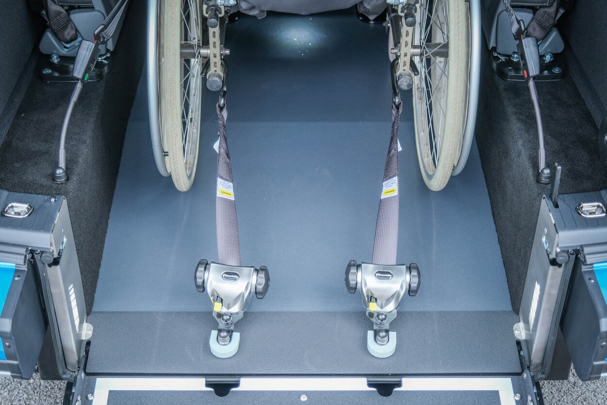 L&#039;aménagement Xtra HappyAccess est homologué et crash-testé pour garantir la sécurité du passager handicapé