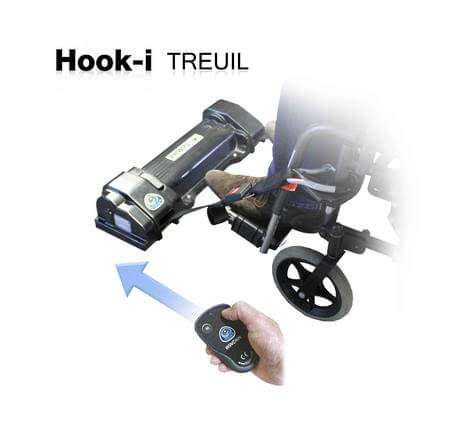 Le Hook-i-treuil est une vraie aide pour tirer le passager en fauteuil roulant à l&#039;intérieur de la voiture