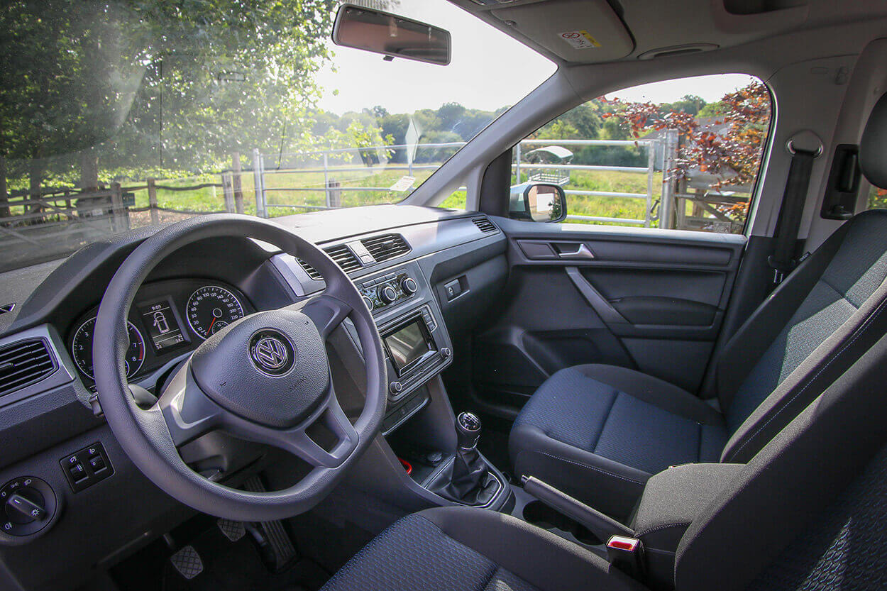 A l&#039;intérieur, le Caddy vous offre des prestations de haut vol, une ergonomie travaillée