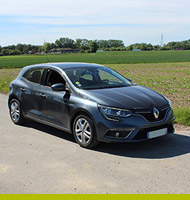 Renault Mégane d'occasion aménagée pour la conduite au volant